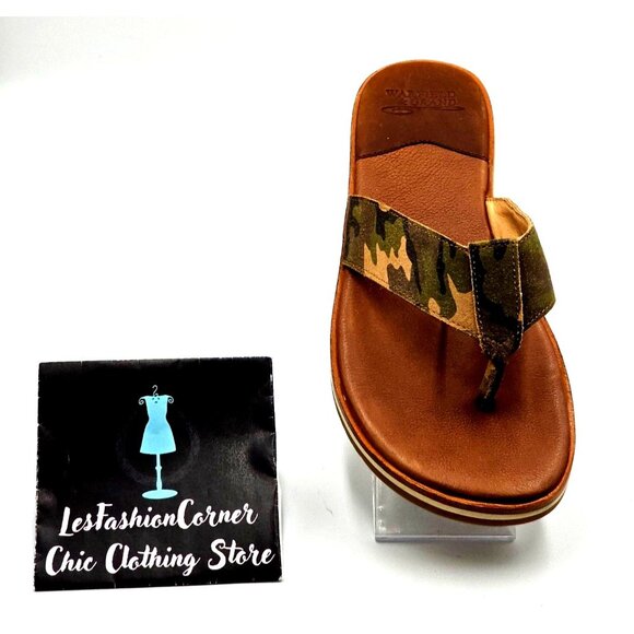 WARFIELD & GRAND Men's Camouflage Leather Casual Flip-Flops Sandals Sz 9 2297 - Picture 10 of 13